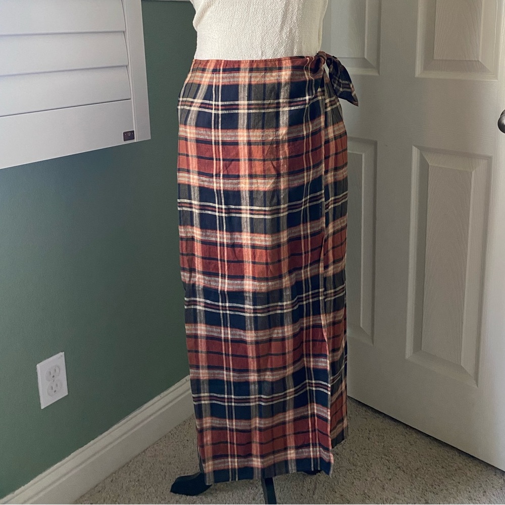 🖤🧡VINTAGE RALPH LAUREN TARTAN MAXI SKIRT🧡🖤